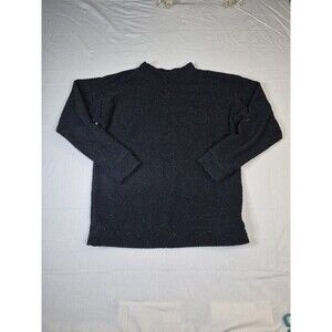 Woolly Threads The Original Woolly Men's Sweater Size Medium Black Rainbow Speck